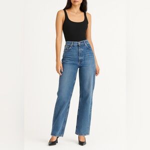 Reformation Val 90s Mid Rise ( Indigo )